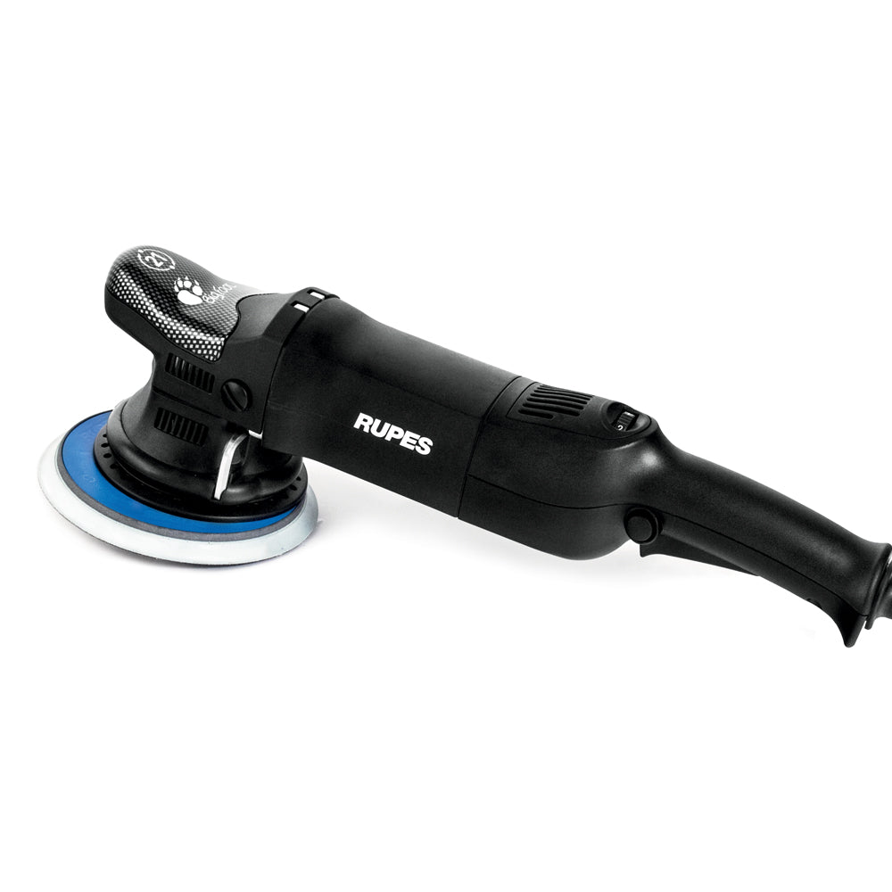 RUPES LHR21ES Car Accessories for Car Detailing, Orbital Cleaner, Car Cleaning Tool for Washing, with Polisher, Compound, Foam, Wool & Claw Pad, Cable Clamp & Towels (Complete Kit)