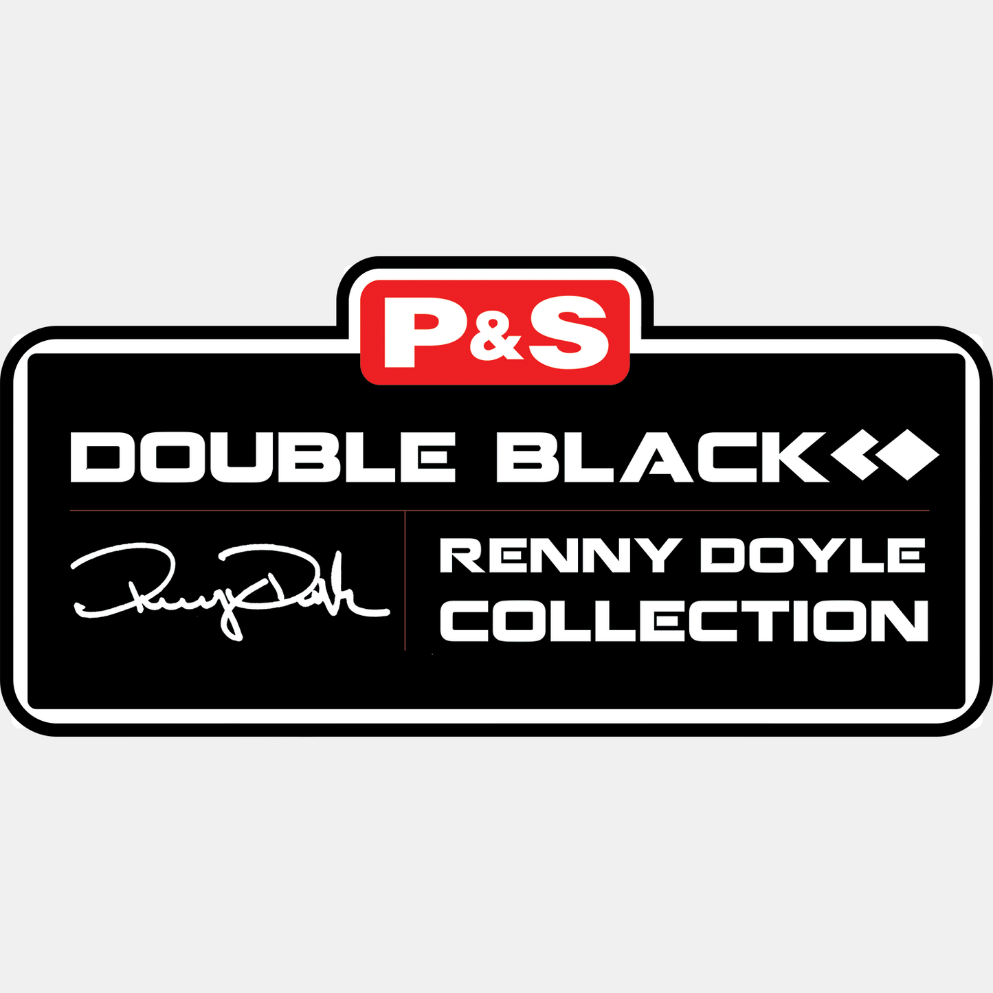 Double Black Giant Sticker